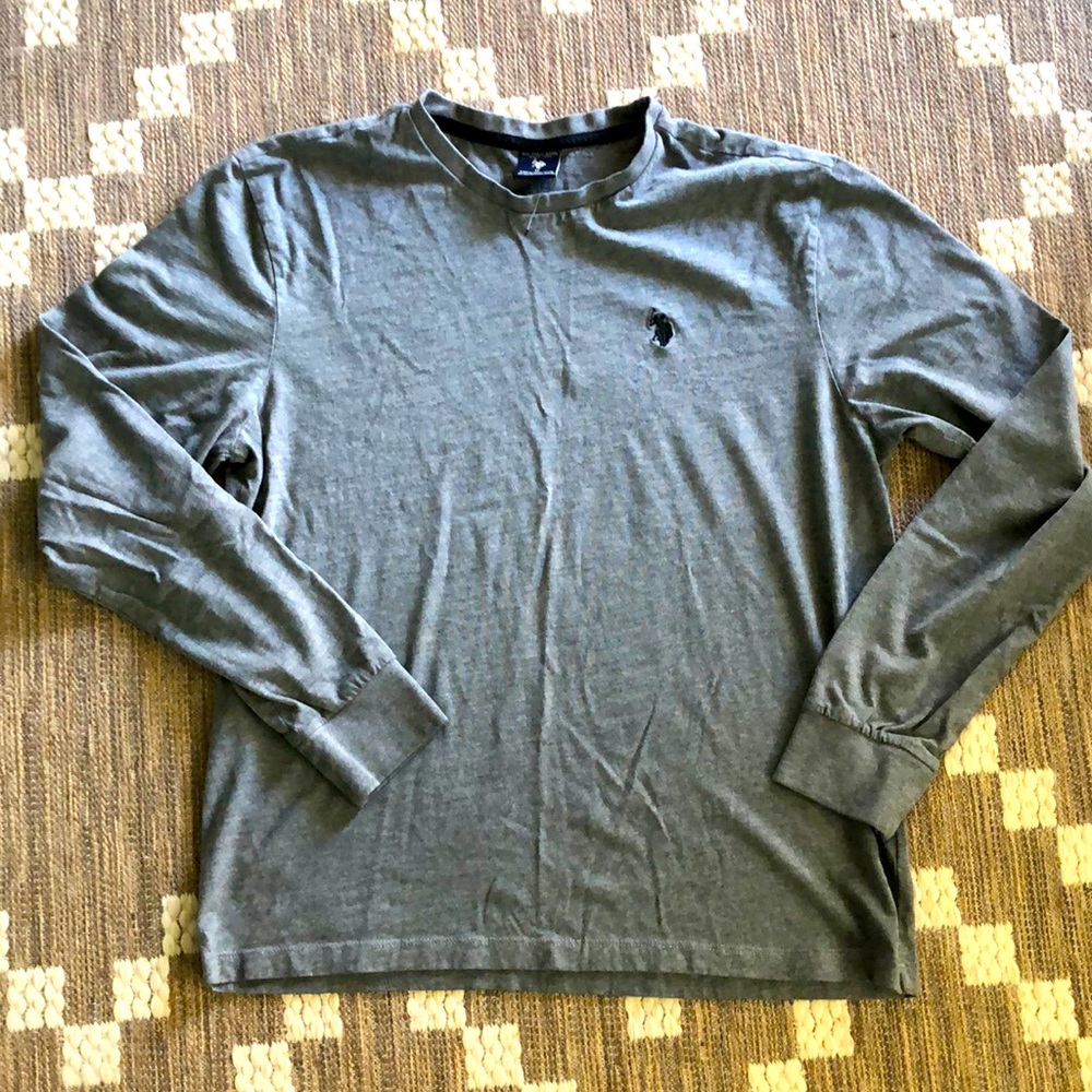 Gray Long Sleeve Tee-Medium NWOT